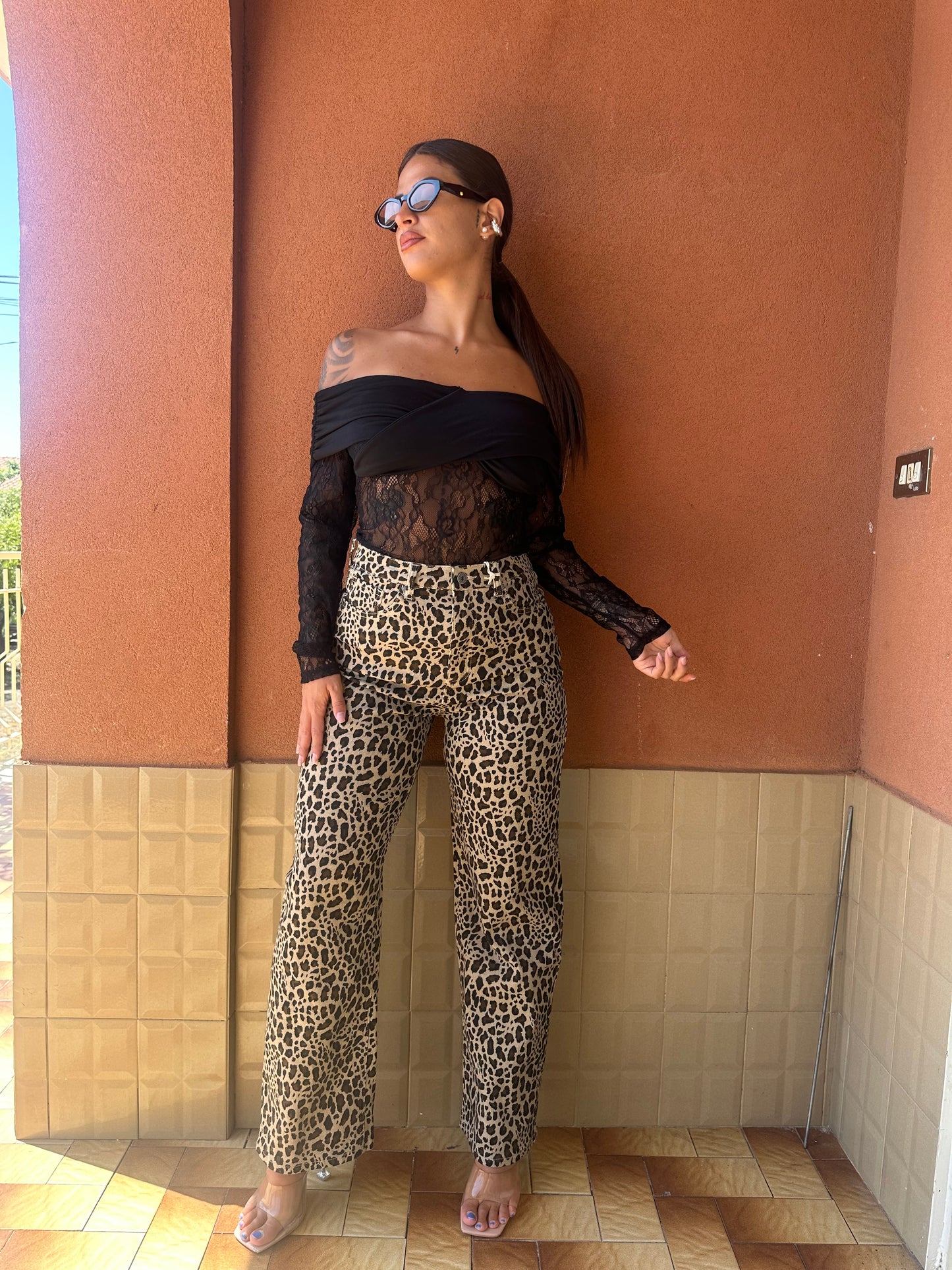 Pantalone leopardato