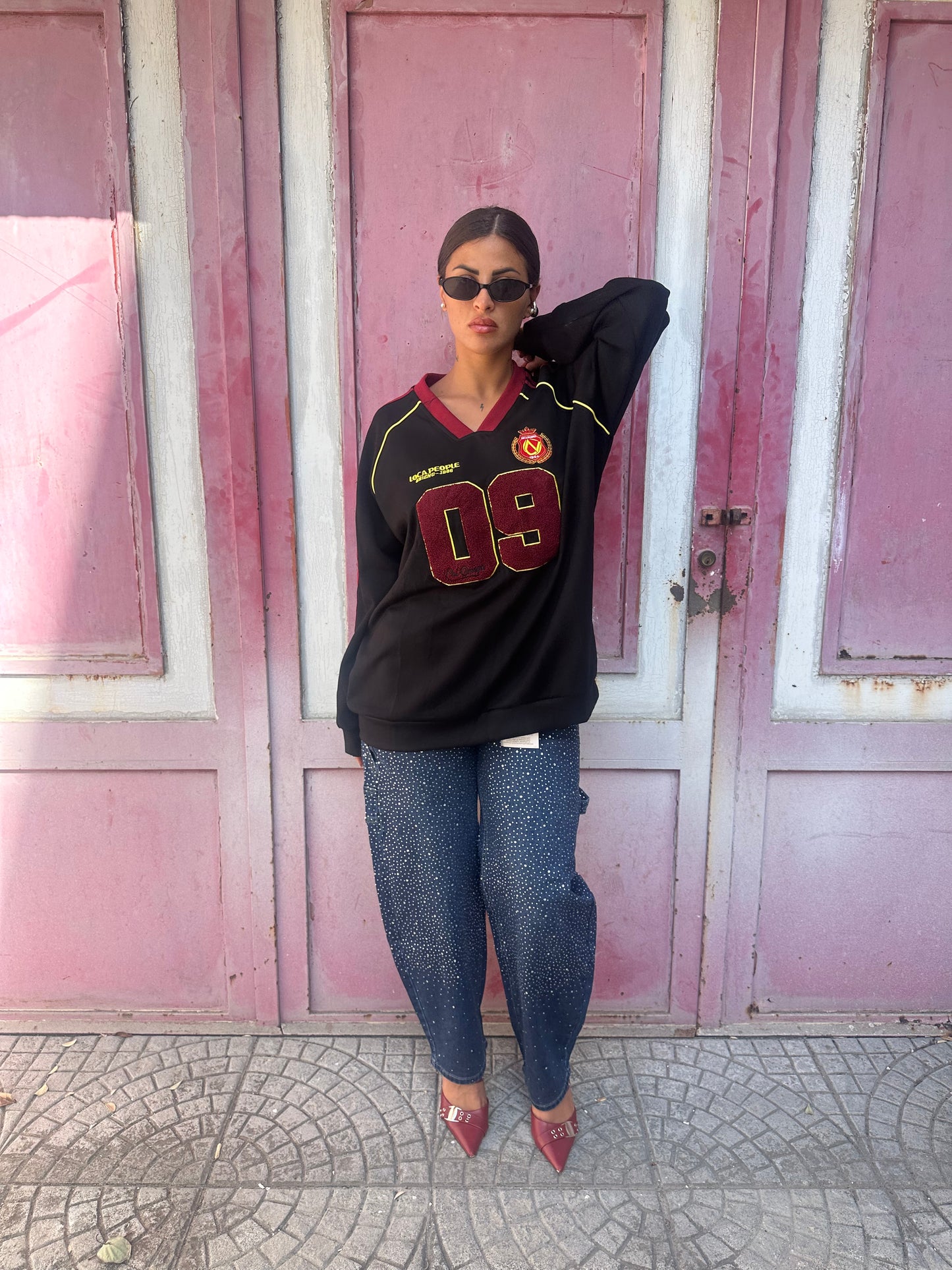 Jeans ballon glitter