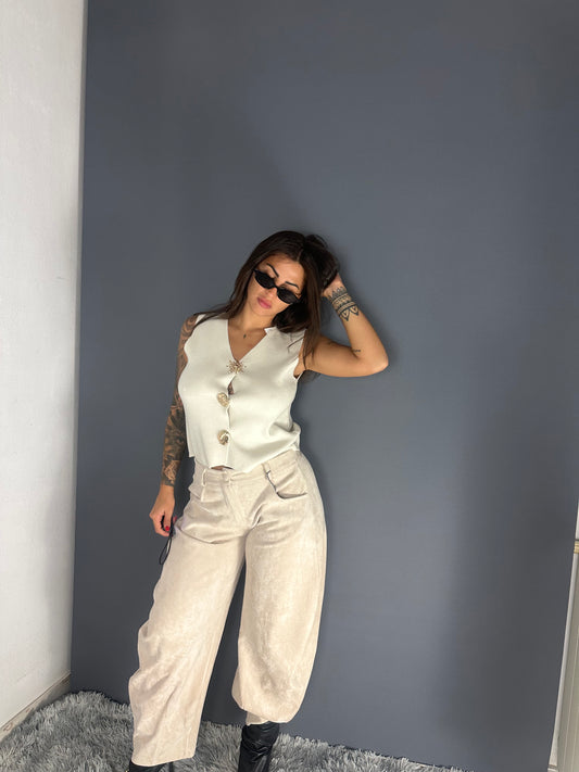 Pantalone ballon velluto