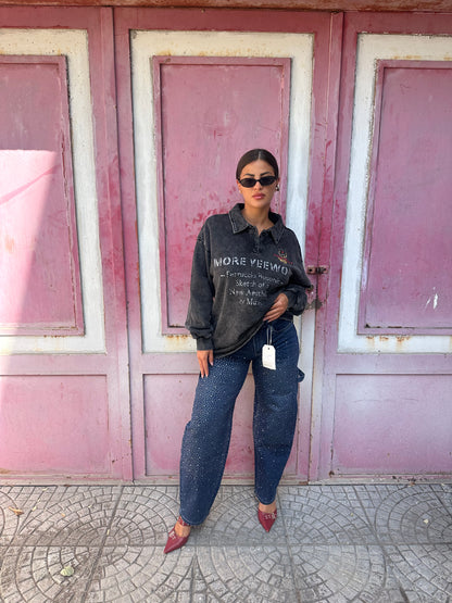 Jeans ballon glitter